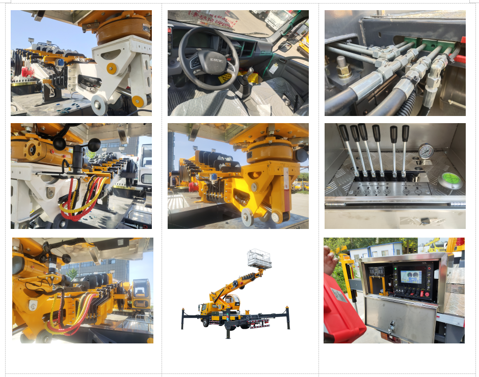 30m Aerial Work Vehicle, Telescopic Arm Manned Lifting Platform, 
